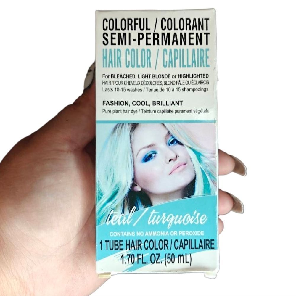 Teal Semi Permanent Hair Dye for Light Hair